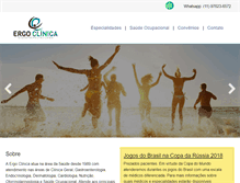Tablet Screenshot of ergoclinica.com.br